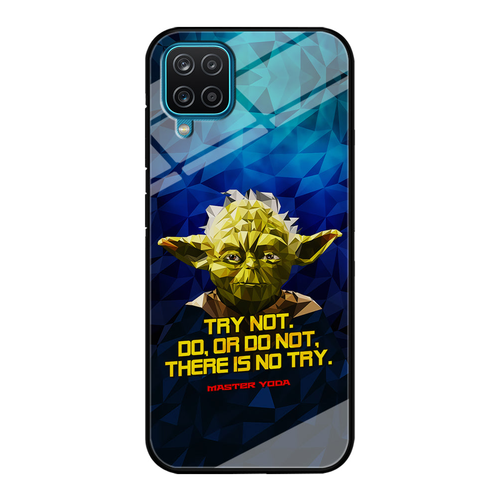 Star Wars Yoda Quote Samsung Galaxy A12 Case-Phone Case-Tempered Glass Case-Altracase