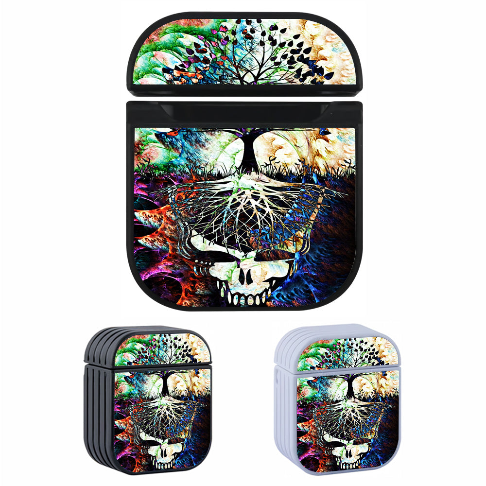 Steal Your Face Roses Hippie Hard Plastic Case Cover For Apple Airpods-AirPod Case-Altracase
