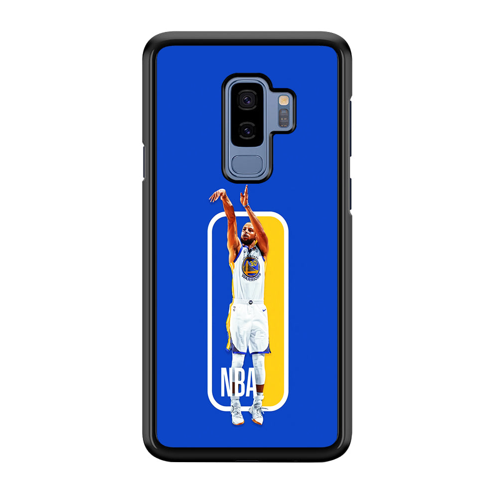 Stephen Curry Golden State Warriors Samsung Galaxy S9 Plus Case-Phone Case-Rubber Black (2D Case)-Altracase