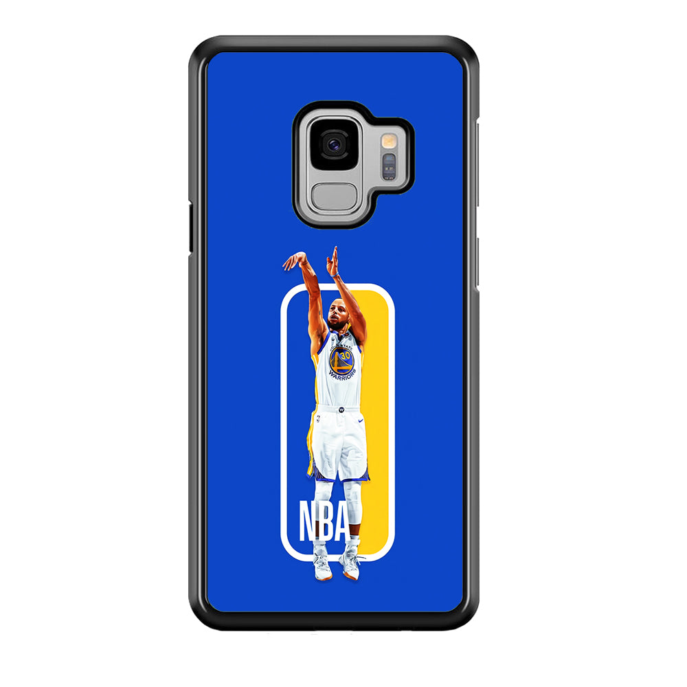 Stephen Curry Golden State Warriors Samsung Galaxy S9 Case-Phone Case-Rubber Black (2D Case)-Altracase