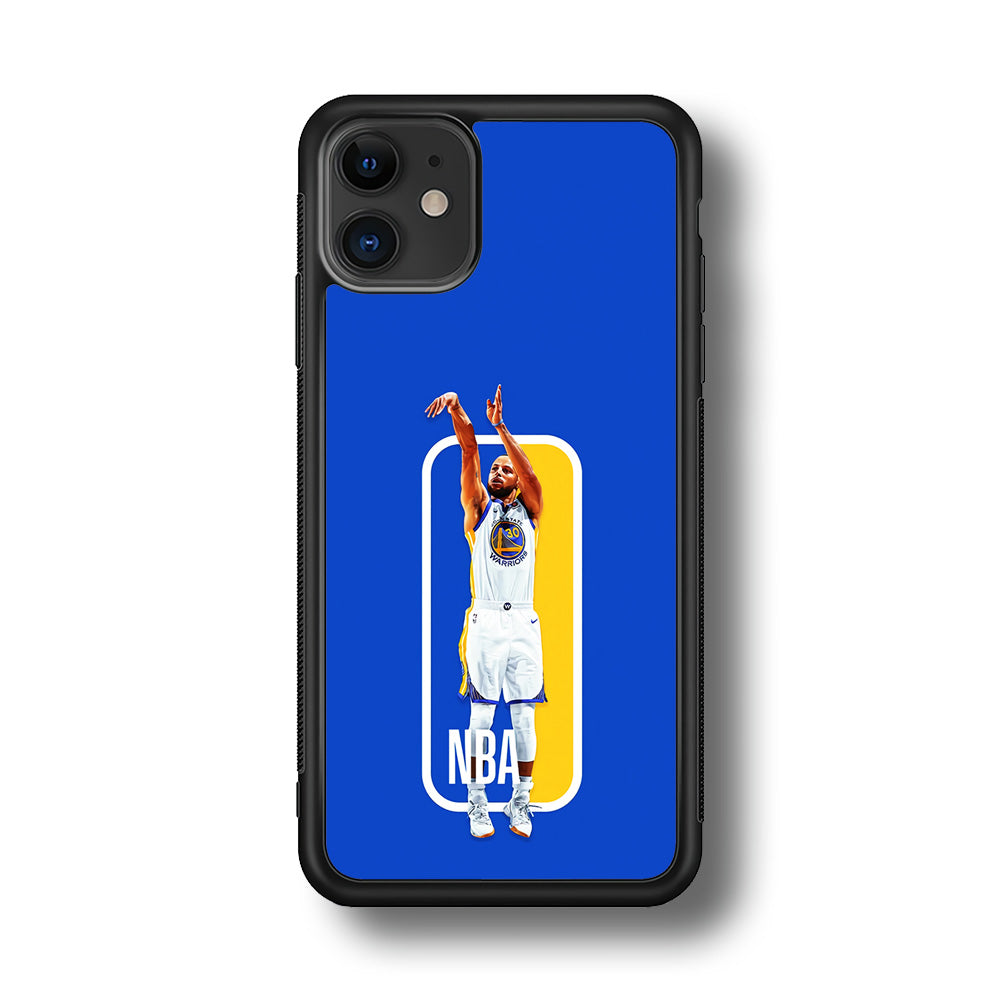 Stephen Curry Golden State Warriors iPhone 11 Case-Phone Case-Rubber Black (2D Case)-Altracase