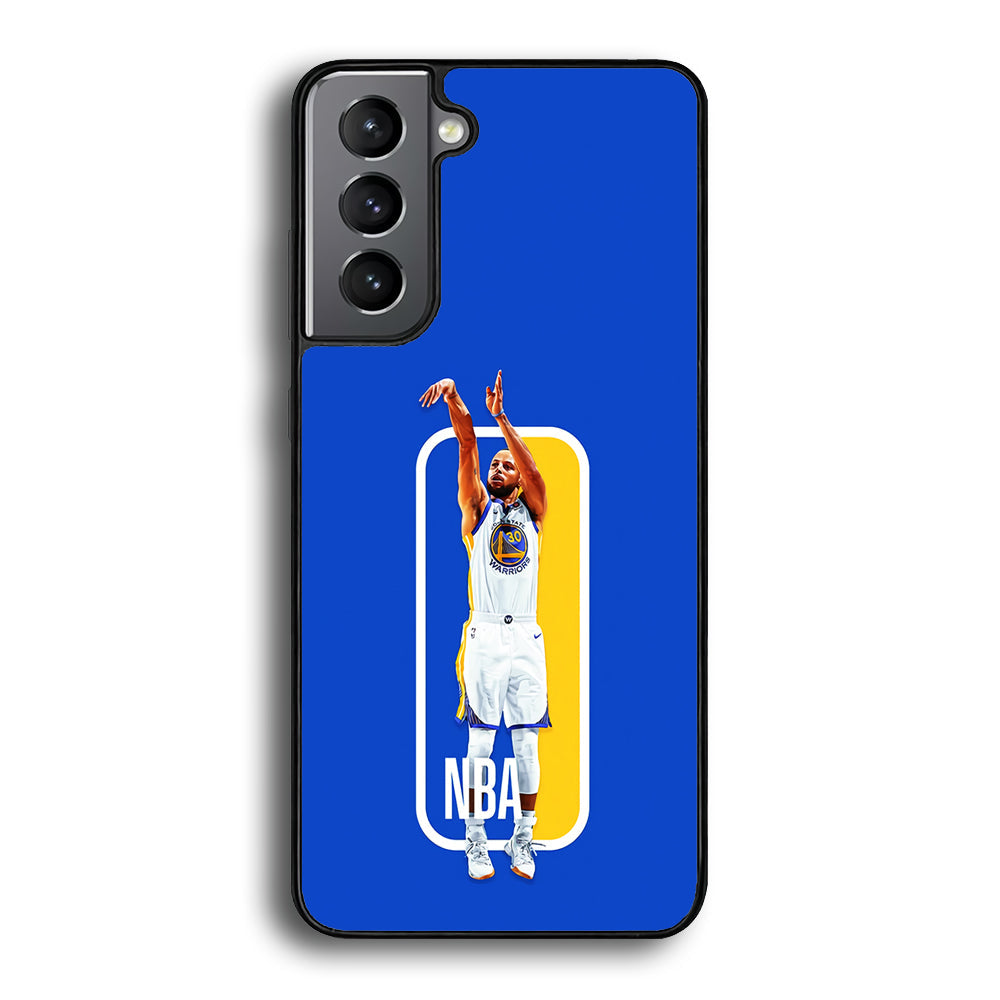 Stephen Curry Golden State Warriors Samsung Galaxy S25 Plus Case-Phone Case-Rubber Black (2D Case)-Altracase