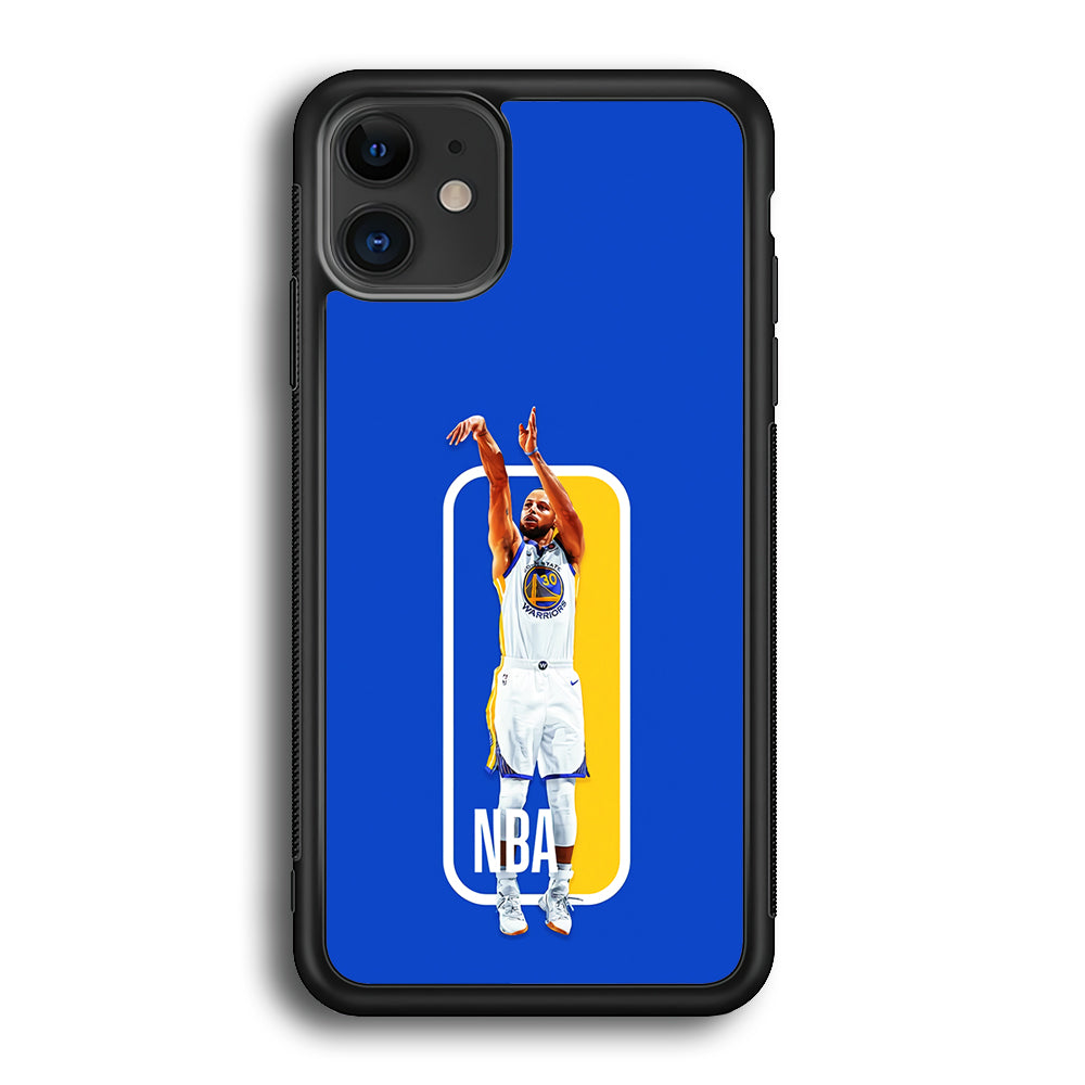 Stephen Curry Golden State Warriors iPhone 12 Case-Phone Case-Rubber Black (2D Case)-Altracase
