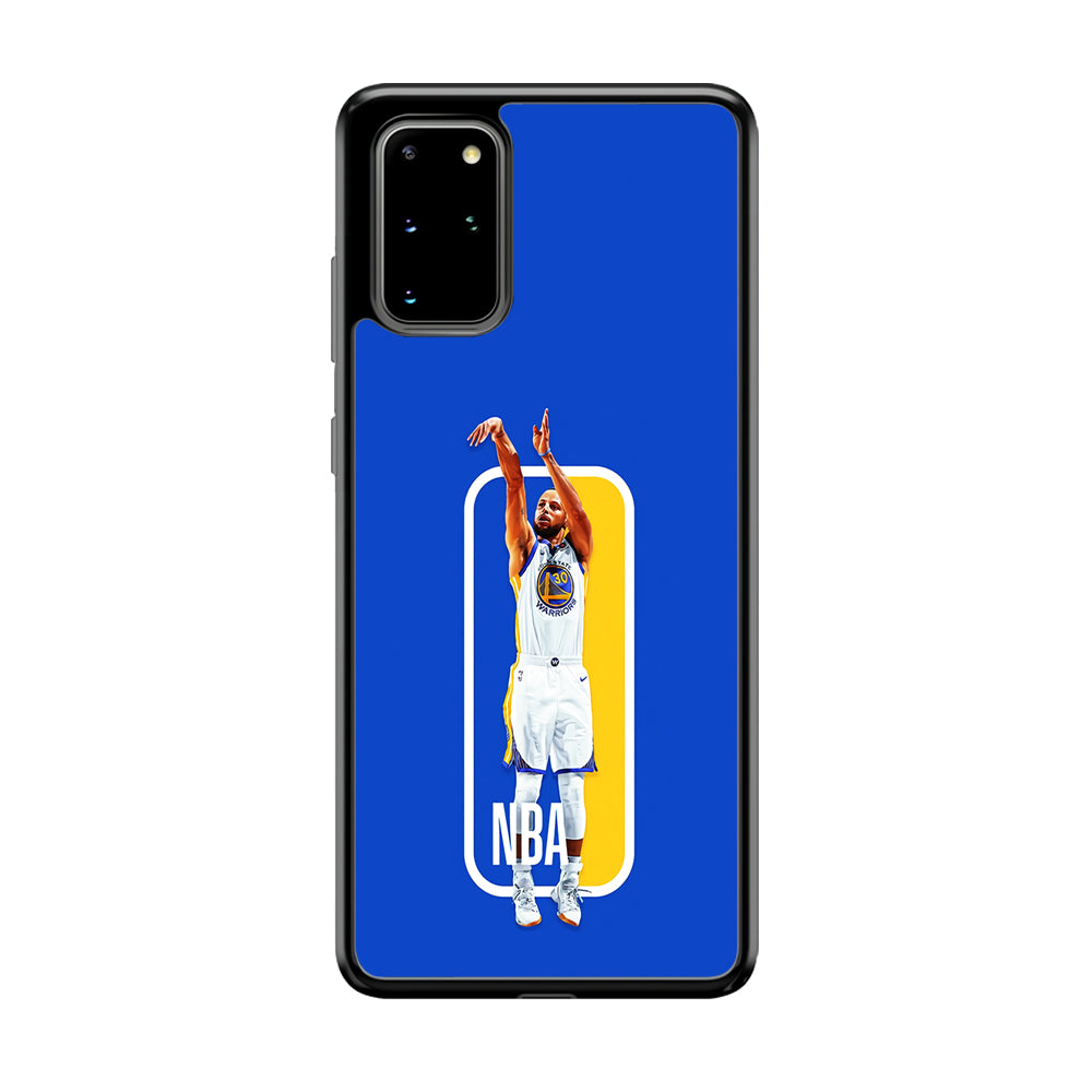 Stephen Curry Golden State Warriors Samsung Galaxy S20 Plus Case-Phone Case-Rubber Black (2D Case)-Altracase