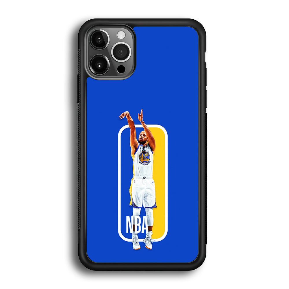 Stephen Curry Golden State Warriors iPhone 12 Pro Max Case-Phone Case-Rubber Black (2D Case)-Altracase