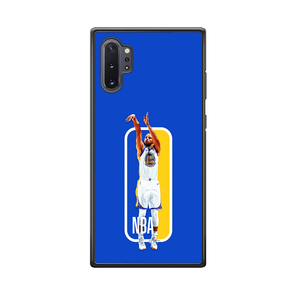 Stephen Curry Golden State Warriors Samsung Galaxy Note 10 Plus Case-Phone Case-Rubber Black (2D Case)-Altracase