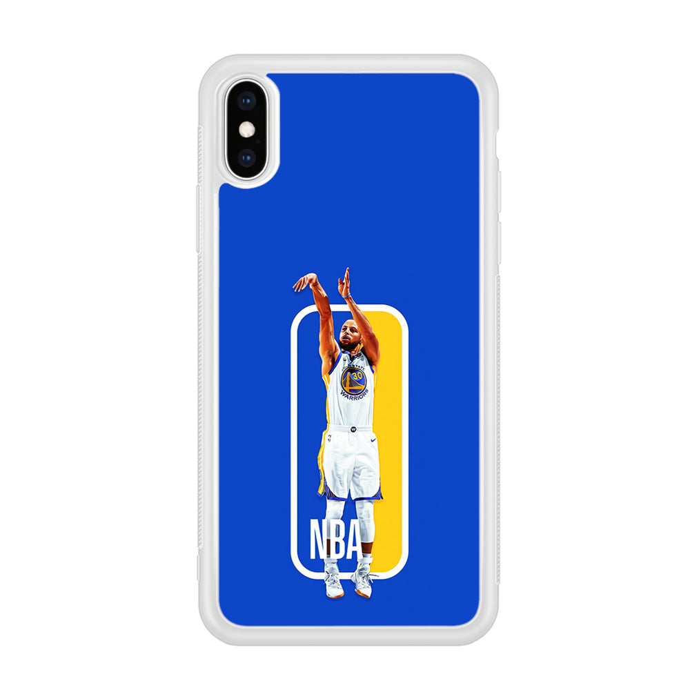 Stephen Curry Golden State Warriors iPhone Xs Case-Phone Case-Rubber White (2D Case)-Altracase