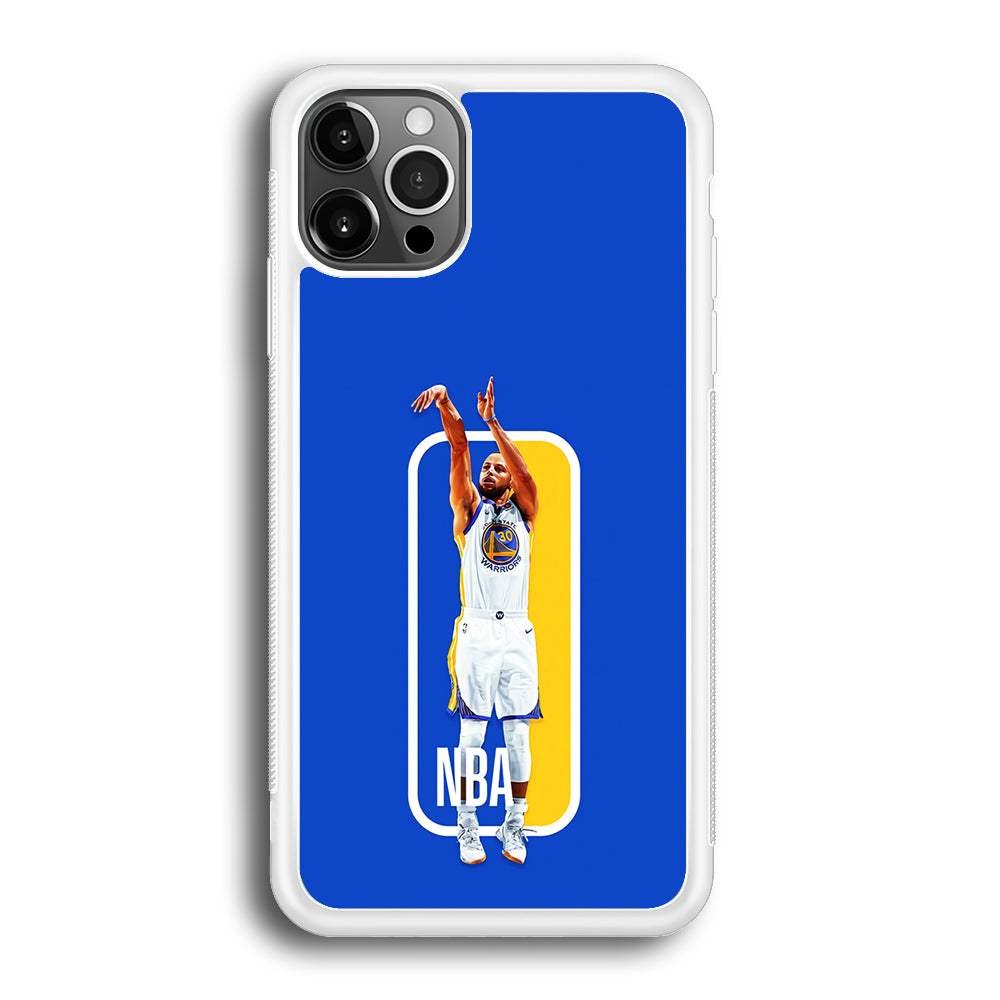 Stephen Curry Golden State Warriors iPhone 12 Pro Max Case-Phone Case-Rubber White (2D Case)-Altracase