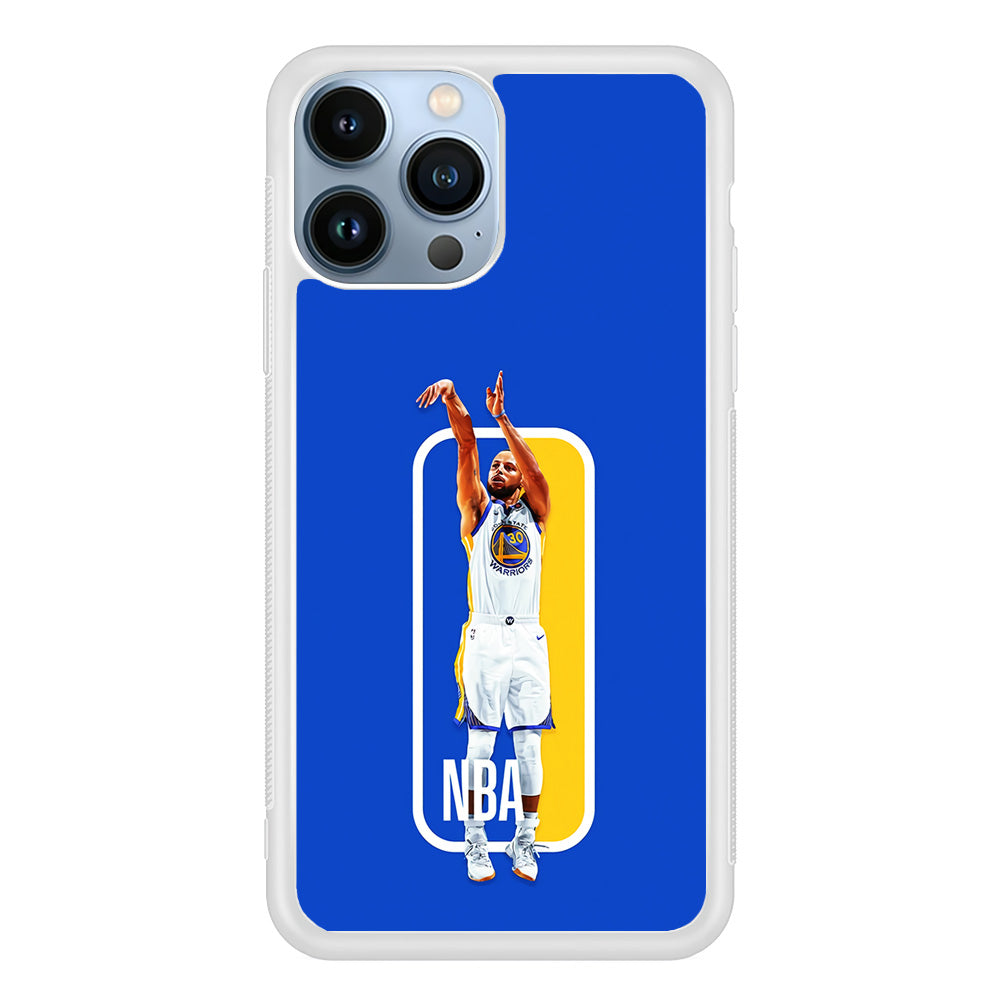 Stephen Curry Golden State Warriors iPhone 15 Pro Max Case-Phone Case-Rubber White (2D Case)-Altracase