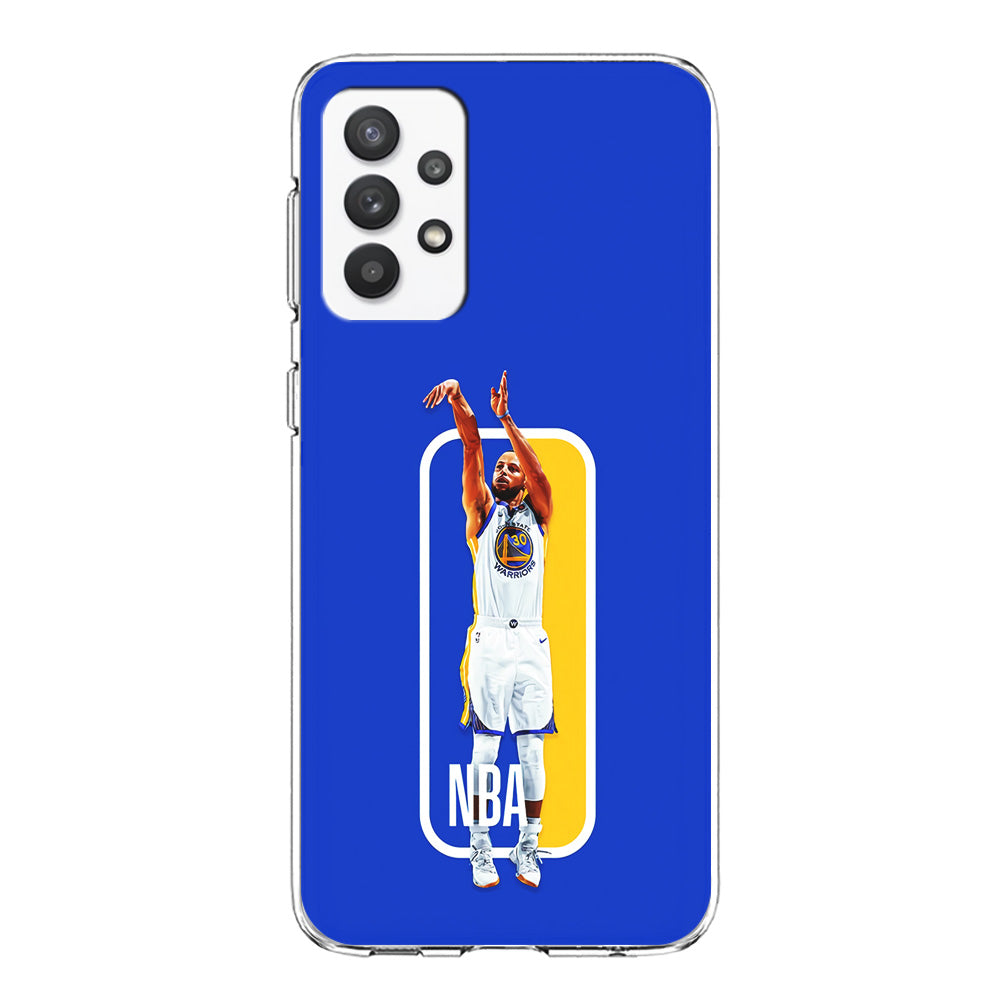 Stephen Curry Golden State Warriors Samsung Galaxy A32 Case-Phone Case-Clear Soft Case-Altracase