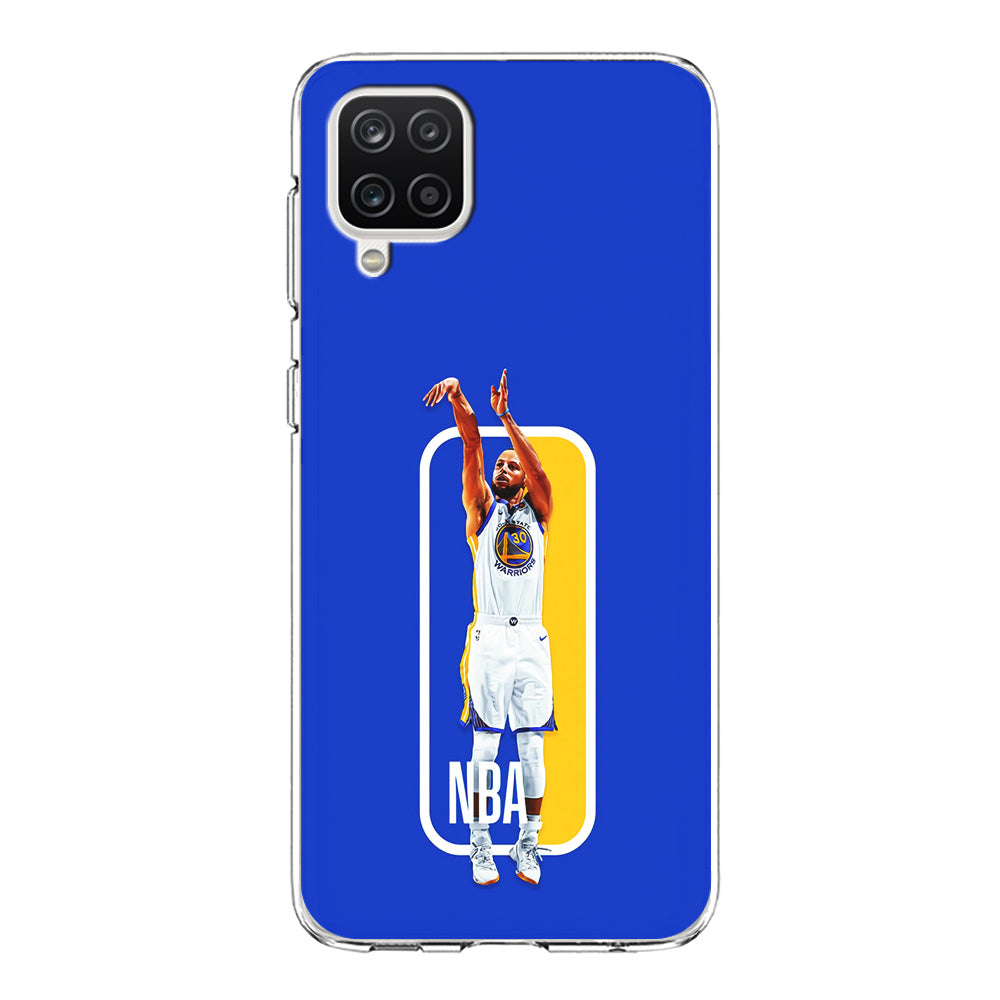Stephen Curry Golden State Warriors Samsung Galaxy A12 Case-Phone Case-Clear Soft Case-Altracase