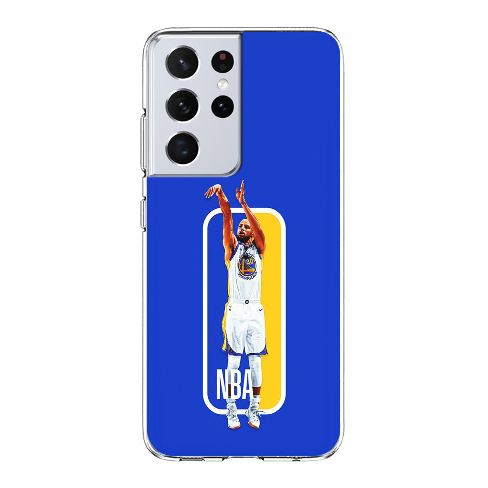 Stephen Curry Golden State Warriors Samsung Galaxy S21 Ultra Case-Phone Case-Clear Soft Case-Altracase