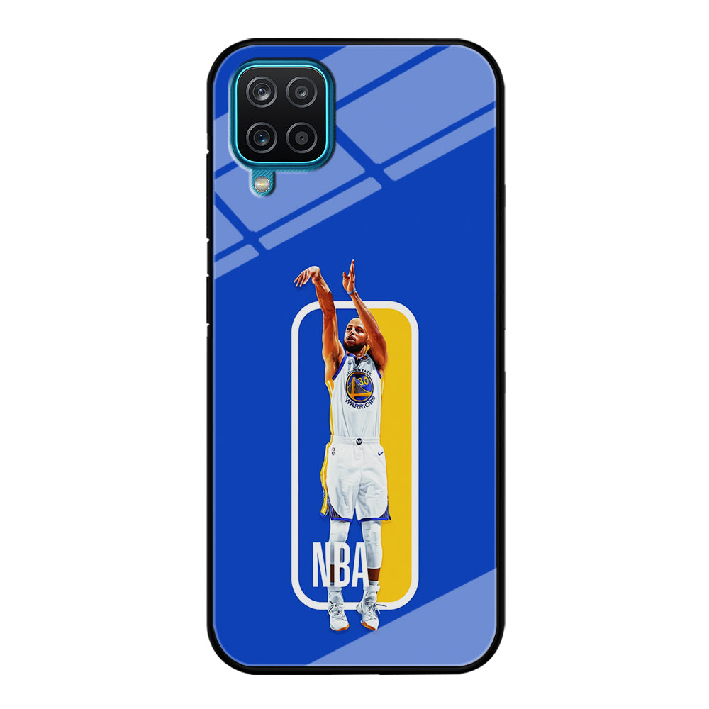 Stephen Curry Golden State Warriors Samsung Galaxy A12 Case-Phone Case-Tempered Glass Case-Altracase