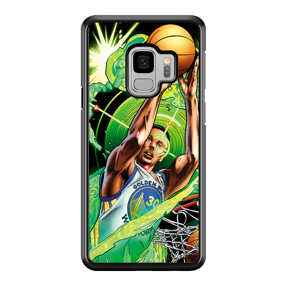 Stephen Curry Jump Art Samsung Galaxy S9 Case-Phone Case-Tempered Glass Case-Altracase