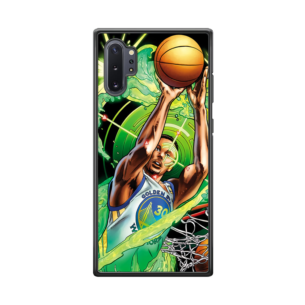 Stephen Curry Jump Art Samsung Galaxy Note 10 Plus Case-Phone Case-Tempered Glass Case-Altracase