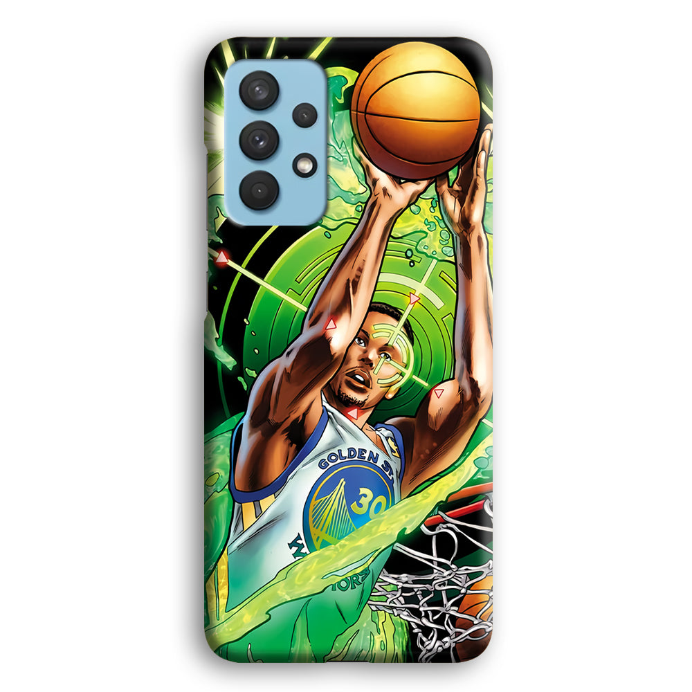 Stephen Curry Jump Art Samsung Galaxy A32 Case-Phone Case-3D Case-Altracase
