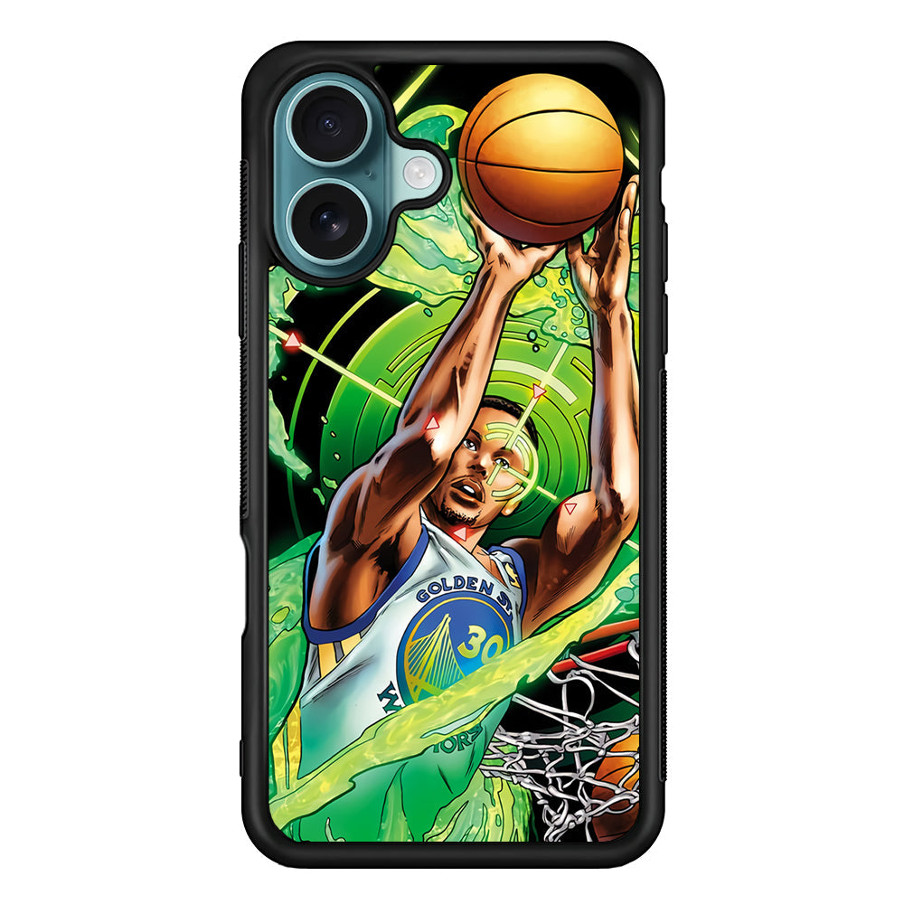 Stephen Curry Jump Art iPhone 16 Plus Case - Altracase