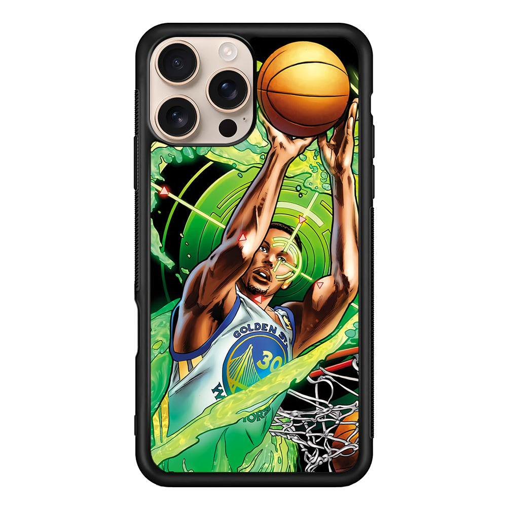Stephen Curry Jump Art iPhone 16 Pro Max Case - Altracase