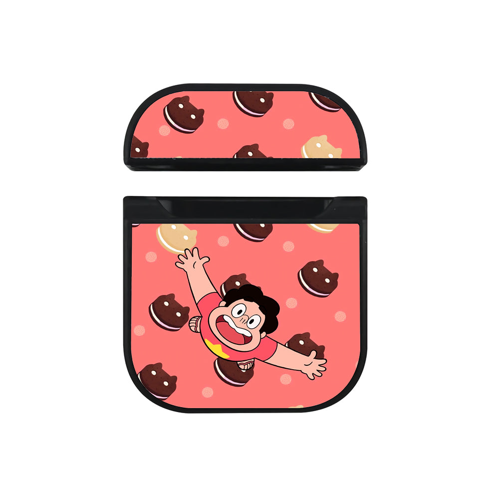 Steven Universe Cartoon Hard Plastic Case Cover For Apple Airpods-AirPod Case-Black-Altracase