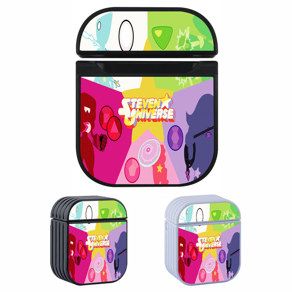 Steven Universe Silhouette Character Hard Plastic Case Cover For Apple Airpods-AirPod Case-Altracase