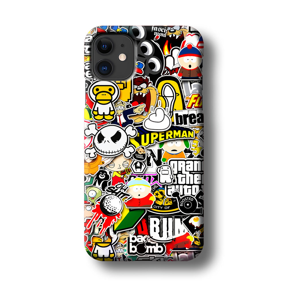 Sticker Collection Image iPhone 11 Case-Phone Case-3D Case-Altracase