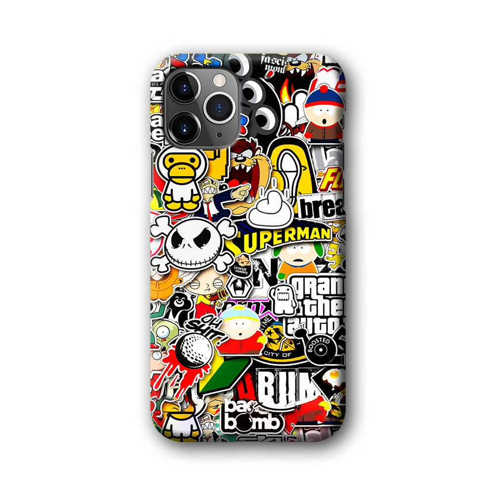 Sticker Collection Image iPhone 11 Pro Max Case-Phone Case-3D Case-Altracase