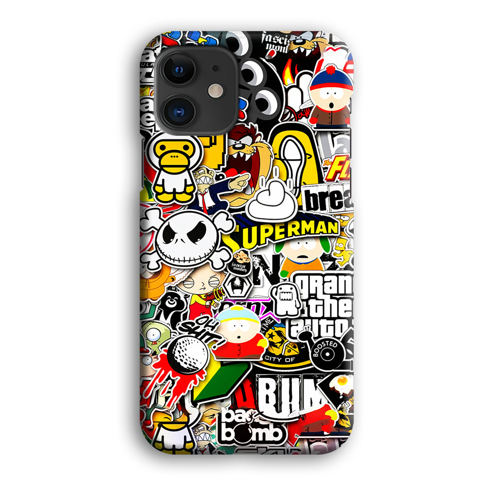 Sticker Collection Image iPhone 12 Case-Phone Case-3D Case-Altracase
