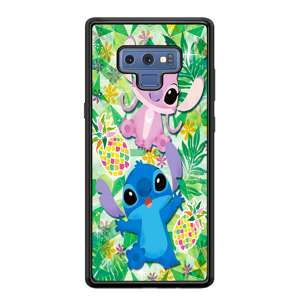 Stitch and Angel Fruit Samsung Galaxy Note 9 Case-Phone Case-Tempered Glass Case-Altracase