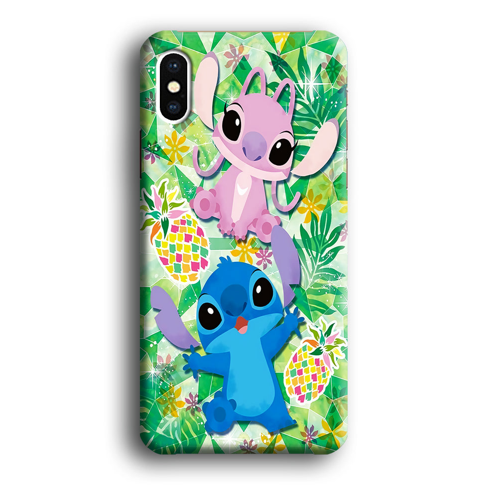 Stitch and Angel Fruit iPhone Xs Case-Phone Case-3D Case-Altracase
