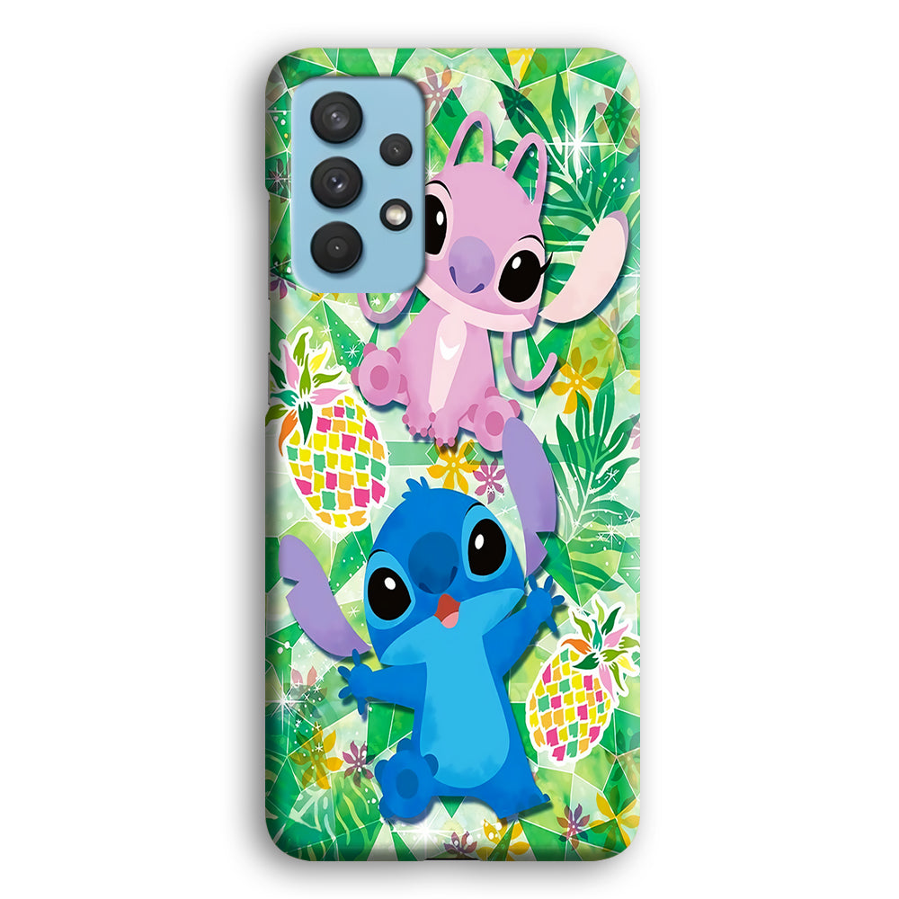Stitch and Angel Fruit Samsung Galaxy A32 Case-Phone Case-3D Case-Altracase