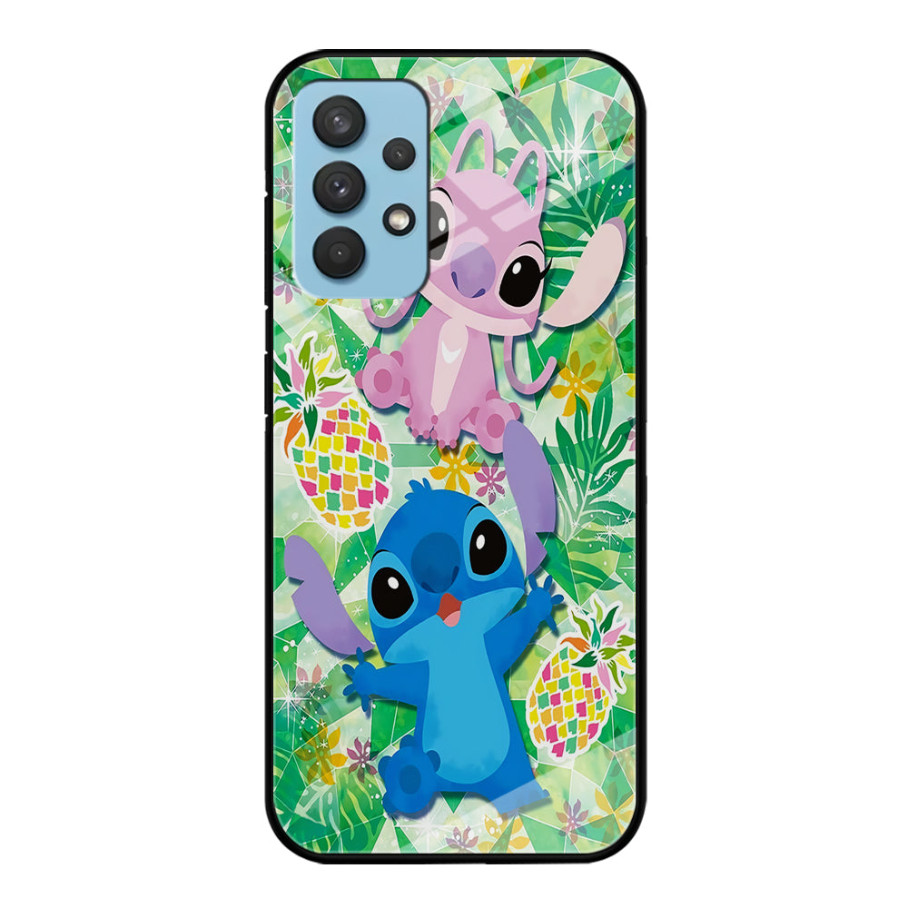 Stitch and Angel Fruit Samsung Galaxy A32 Case-Phone Case-Tempered Glass Case-Altracase