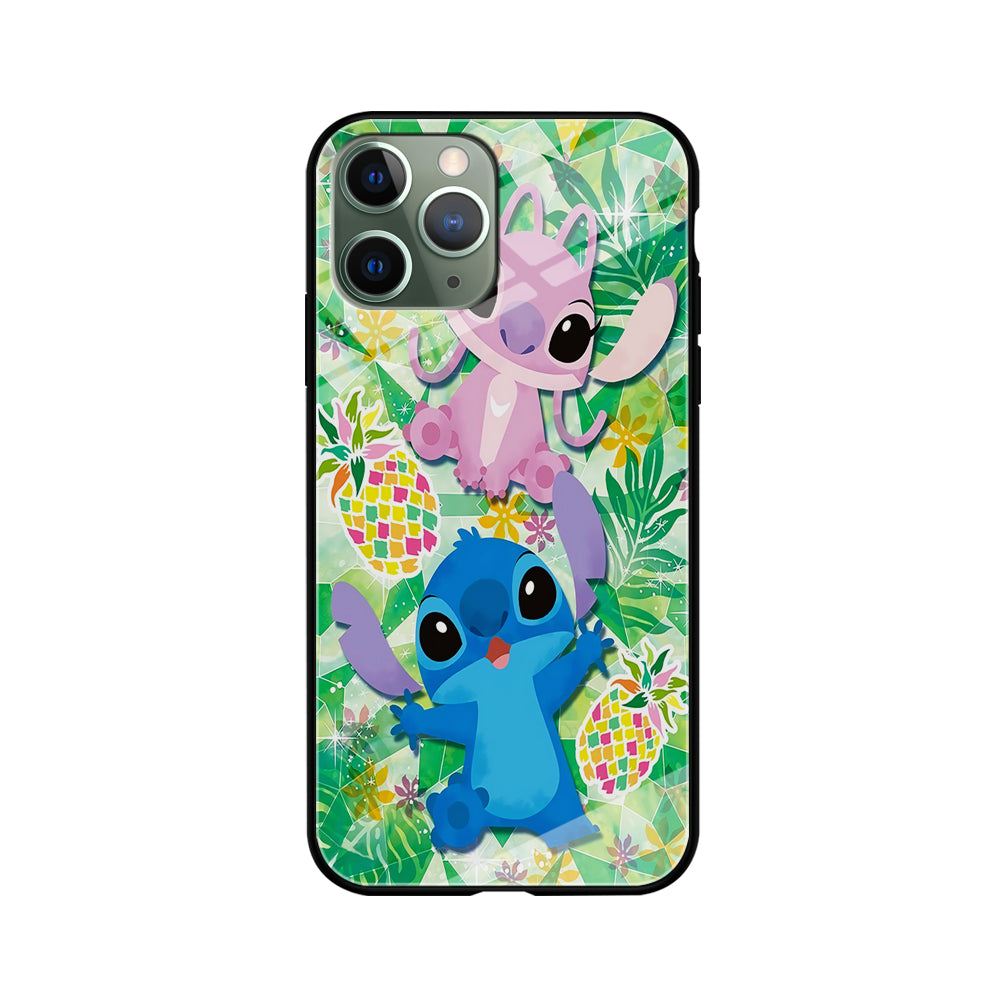 Stitch and Angel Fruit iPhone 11 Pro Max Case-Phone Case-Tempered Glass Case-Altracase