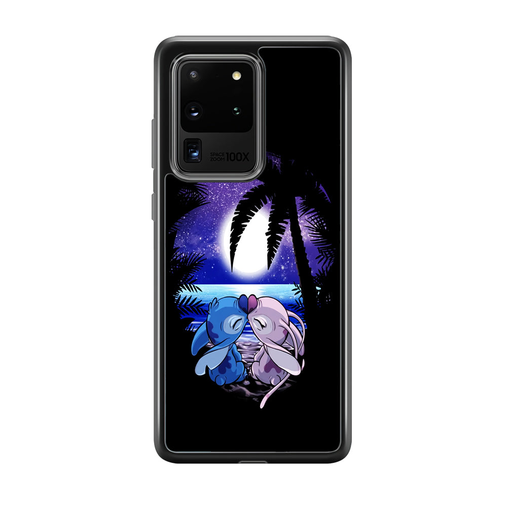 Stitch and Angel Kissing Samsung Galaxy S20 Ultra Case-Phone Case-Tempered Glass Case-Altracase