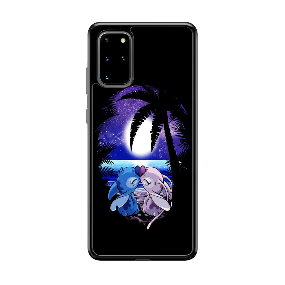 Stitch and Angel Kissing Samsung Galaxy S20 Plus Case-Phone Case-Tempered Glass Case-Altracase