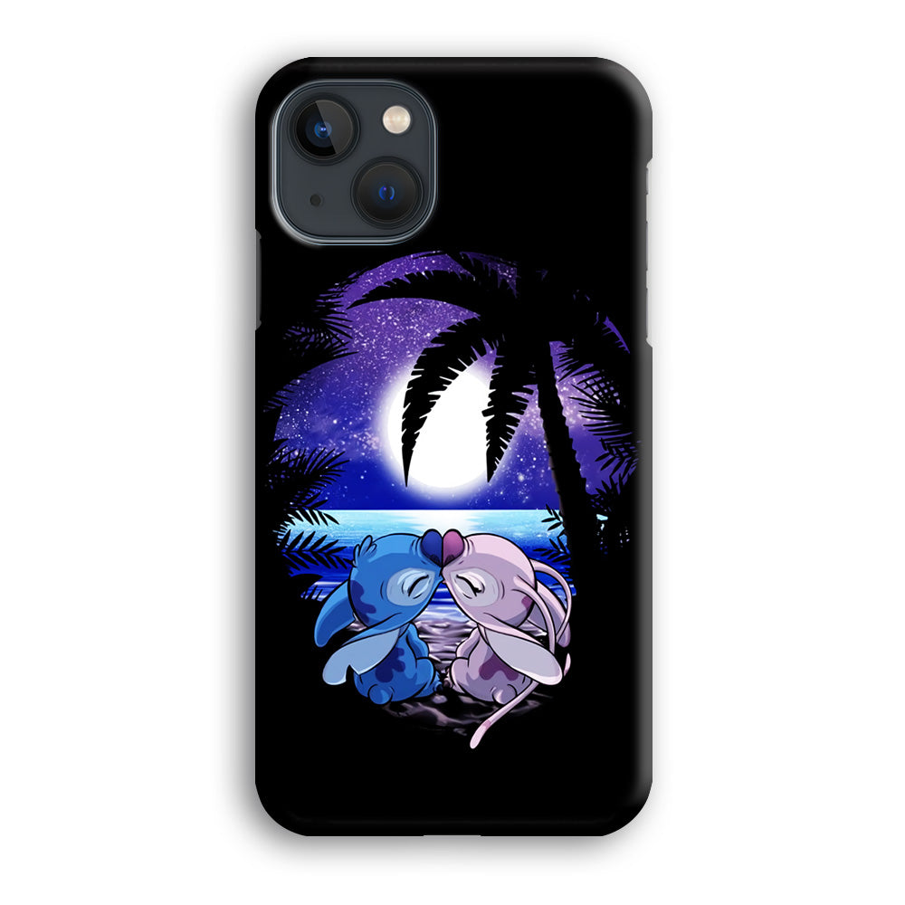 Stitch and Angel Kissing iPhone 13 Mini Case-Phone Case-3D Case-Altracase
