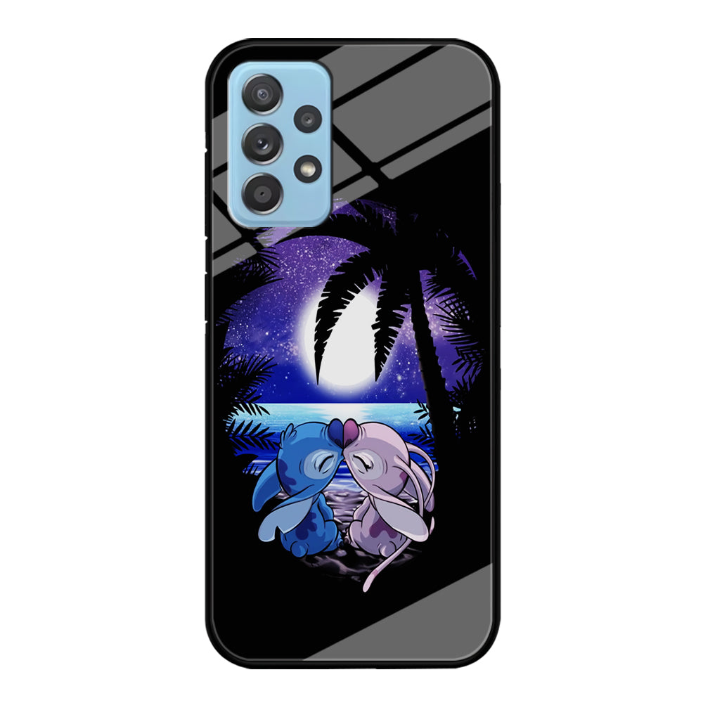 Stitch and Angel Kissing Samsung Galaxy A72 Case-Phone Case-Tempered Glass Case-Altracase