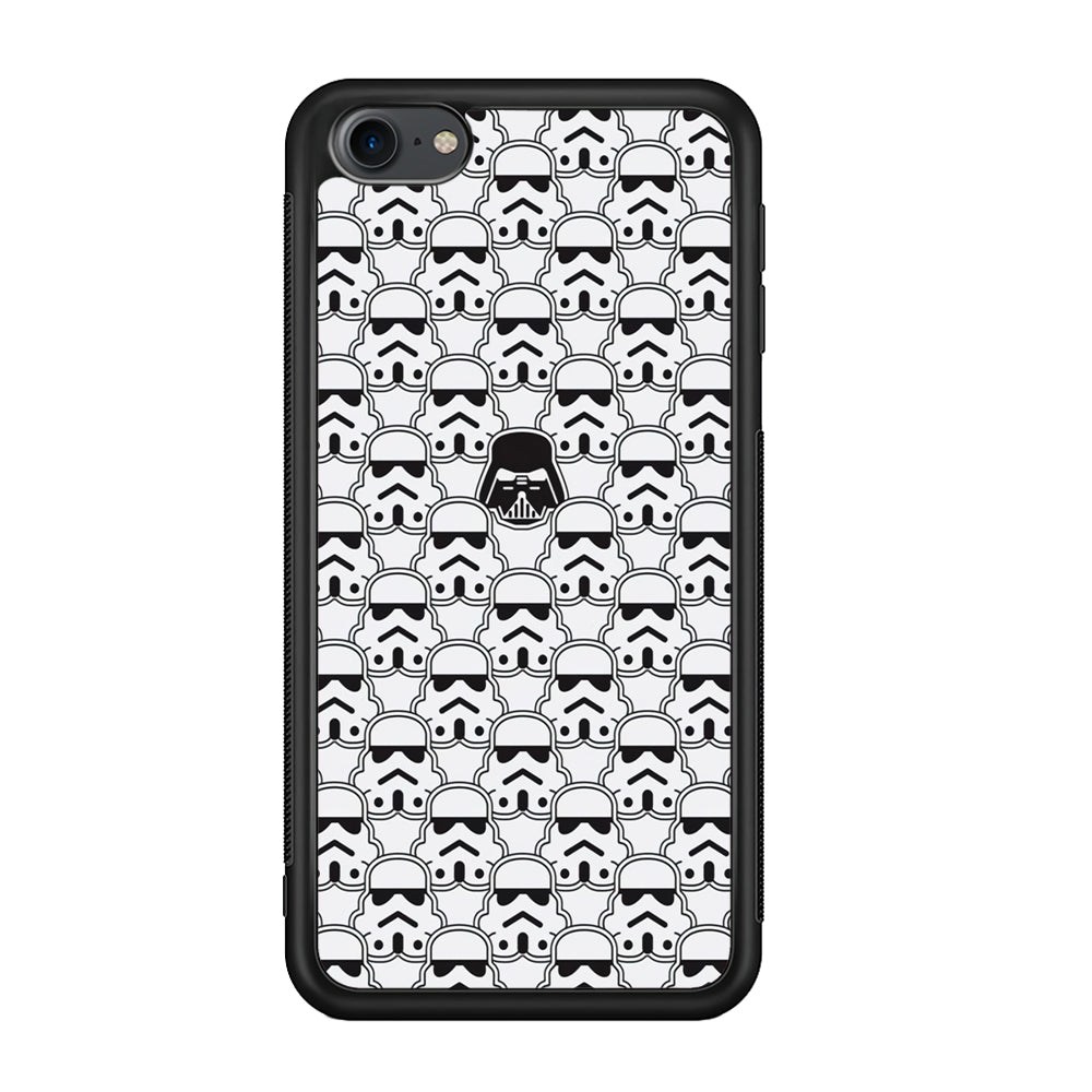 Stormtrooper Face Pattern Star Wars iPod Touch 6 Case-Phone Case-Rubber White (2D Case)-Altracase
