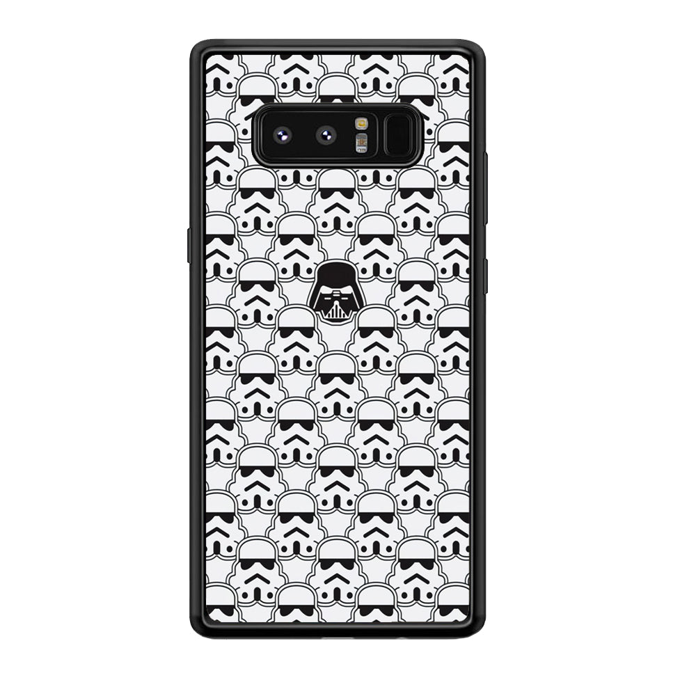 Stormtrooper Face Pattern Star Wars Samsung Galaxy Note 8 Case-Phone Case-Tempered Glass Case-Altracase