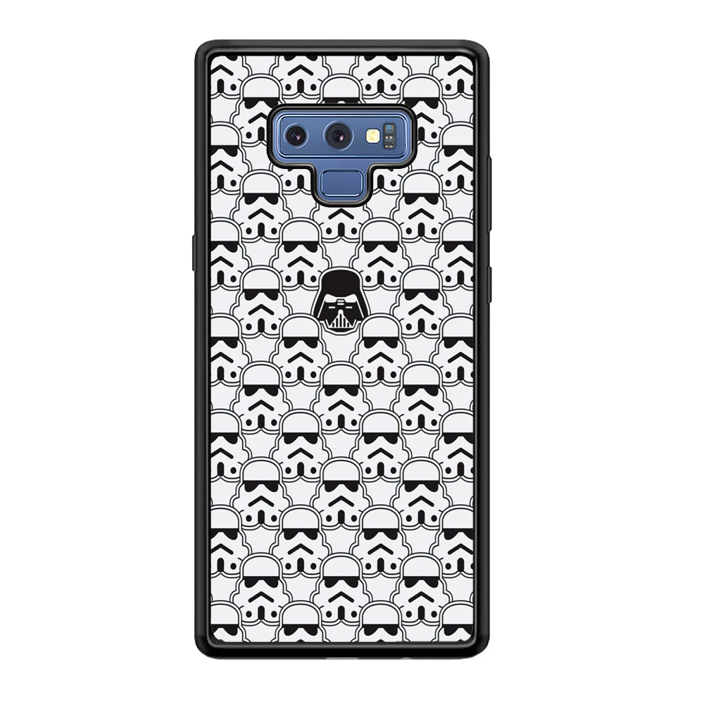 Stormtrooper Face Pattern Star Wars Samsung Galaxy Note 9 Case-Phone Case-Rubber Black (2D Case)-Altracase