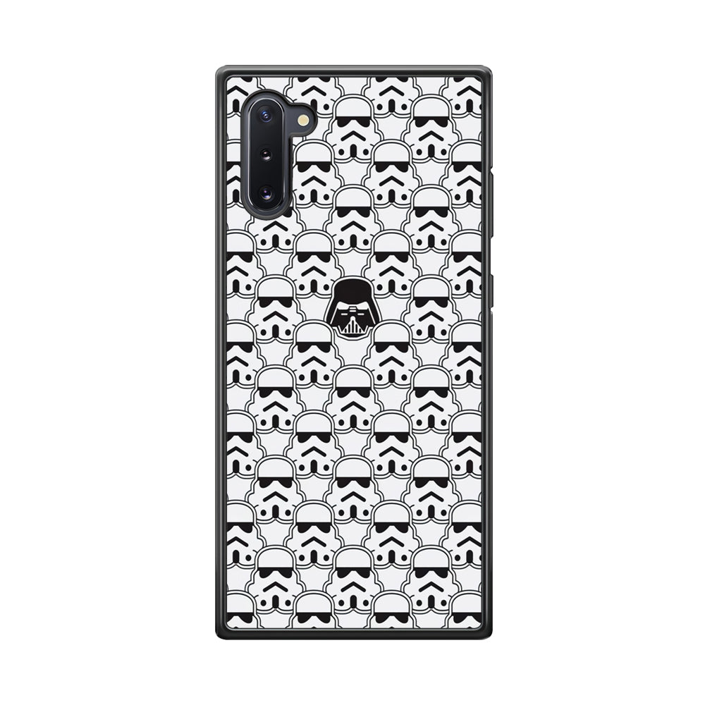 Stormtrooper Face Pattern Star Wars Samsung Galaxy Note 10 Case-Phone Case-Rubber Black (2D Case)-Altracase