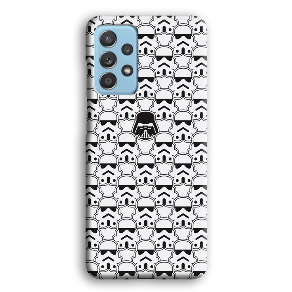 Stormtrooper Face Pattern Star Wars Samsung Galaxy A72 Case-Phone Case-3D Case-Altracase