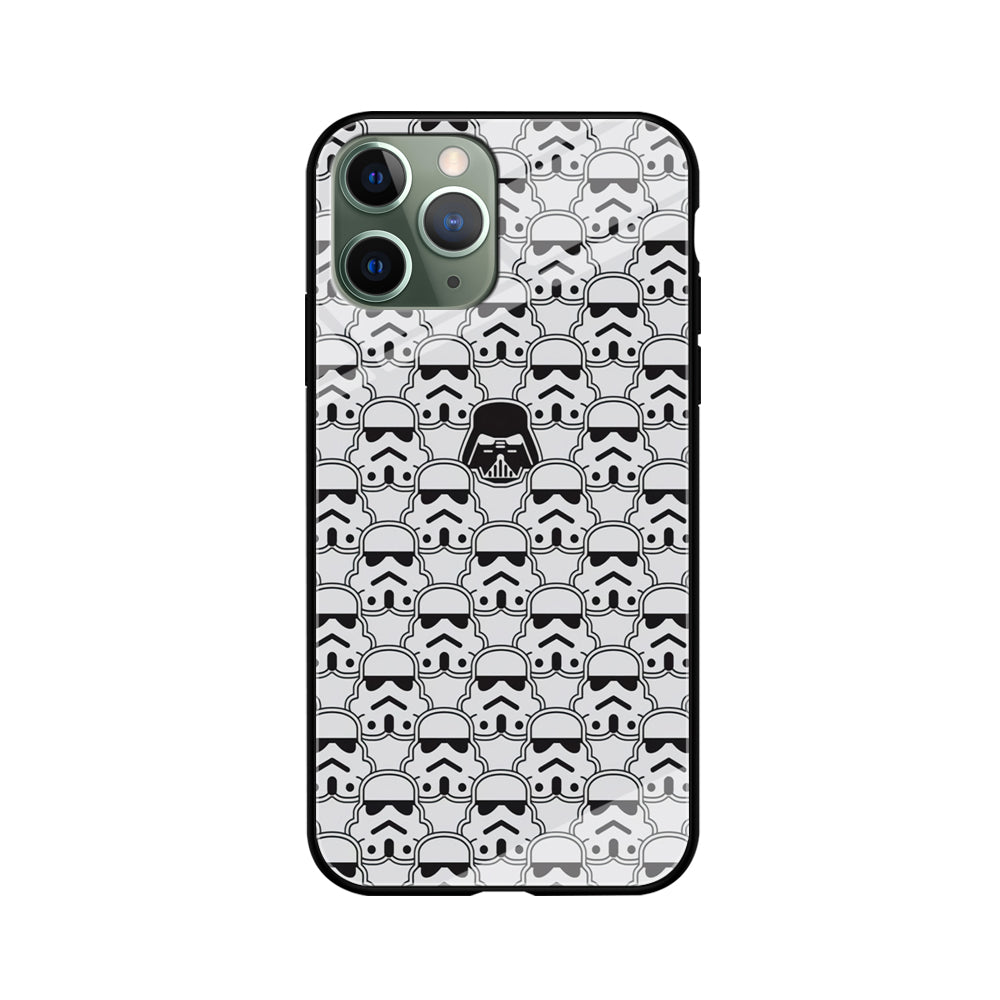 Stormtrooper Face Pattern Star Wars iPhone 11 Pro Max Case-Phone Case-Tempered Glass Case-Altracase