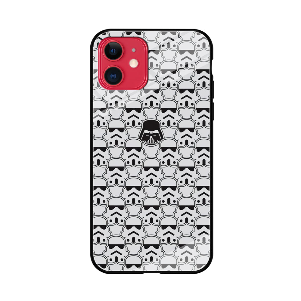 Stormtrooper Face Pattern Star Wars iPhone 11 Case-Phone Case-Tempered Glass Case-Altracase
