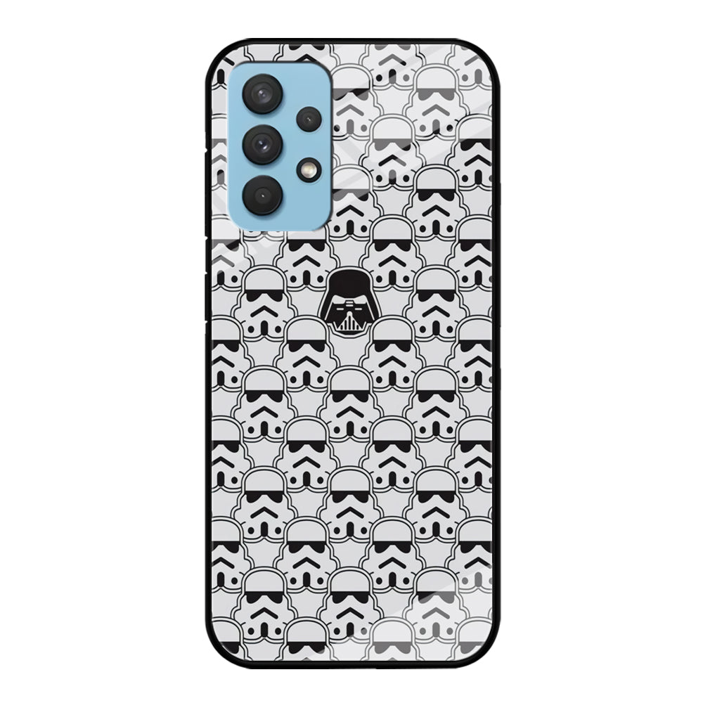 Stormtrooper Face Pattern Star Wars Samsung Galaxy A32 Case-Phone Case-Tempered Glass Case-Altracase