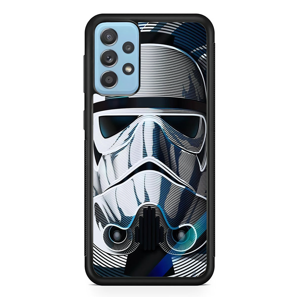Stormtrooper Face Star Wars Samsung Galaxy A72 Case-Phone Case-Rubber Black (2D Case)-Altracase