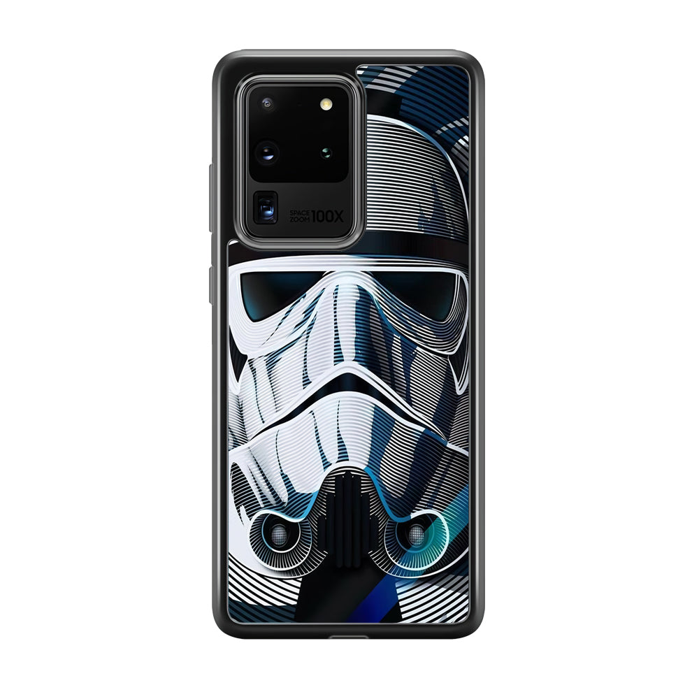 Stormtrooper Face Star Wars Samsung Galaxy S20 Ultra Case-Phone Case-Rubber Black (2D Case)-Altracase