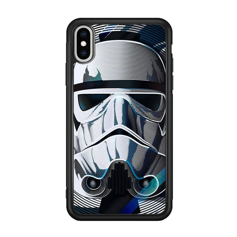 Stormtrooper Face Star Wars iPhone Xs Case-Phone Case-Rubber Black (2D Case)-Altracase