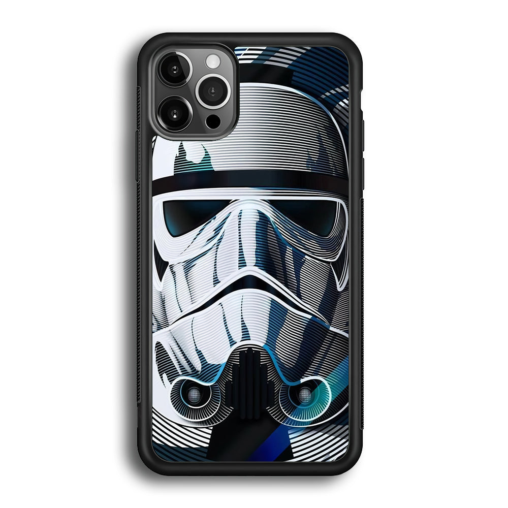 Stormtrooper Face Star Wars iPhone 12 Pro Max Case-Phone Case-Rubber Black (2D Case)-Altracase