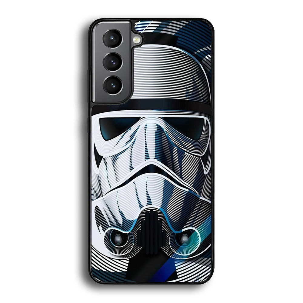 Stormtrooper Face Star Wars Samsung Galaxy S25 Case-Phone Case-Rubber Black (2D Case)-Altracase