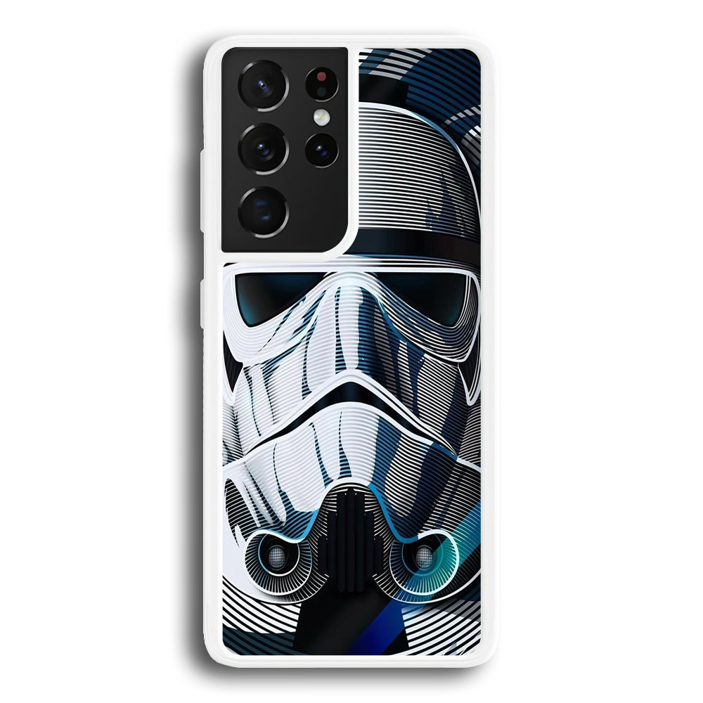 Stormtrooper Face Star Wars Samsung Galaxy S21 Ultra Case-Phone Case-Rubber White (2D Case)-Altracase